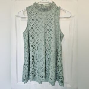 Rewind halter tip mint green size M